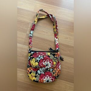 Floral Quilted Crossbody Bag - Multicolor